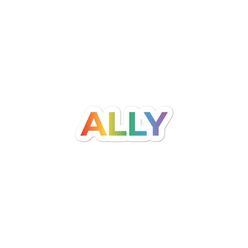 LGBT Ally Rainbow Fade Sticker