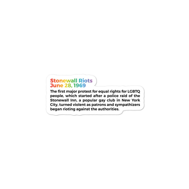 Stonewall Riots Definition sticker