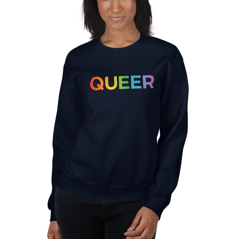 Queer Rainbow Fade Crewneck