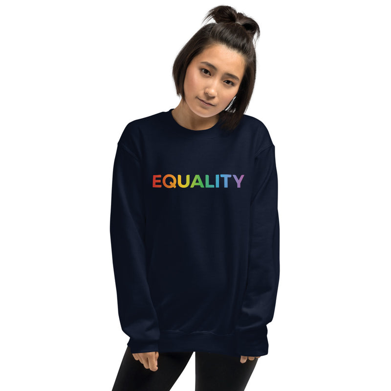 Equality Crewneck in Navy