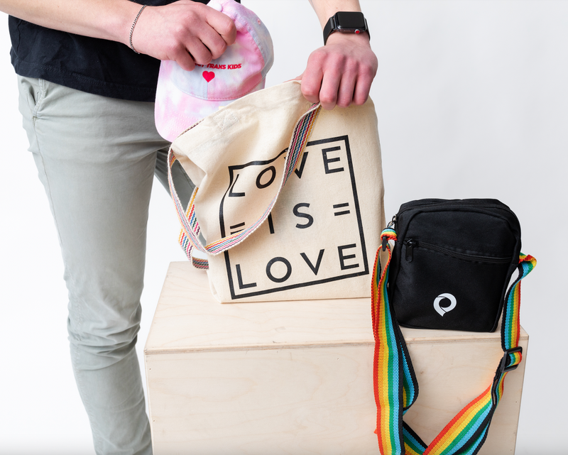 Love is Love Rainbow Strap Tote Bag
