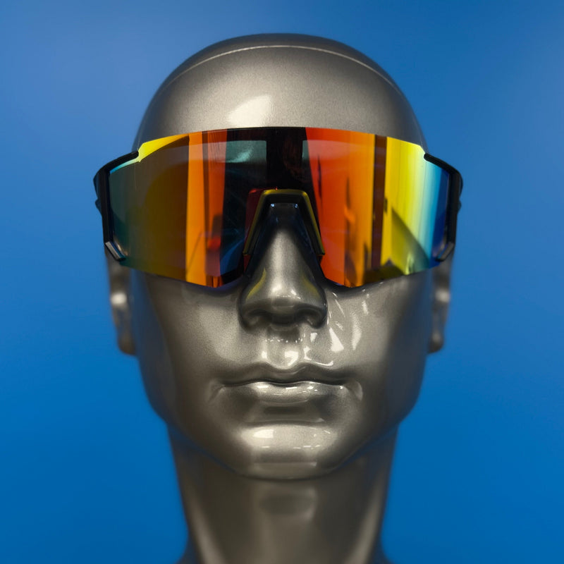 rainbow goggles Retro Visor Rainbow Sunglasses