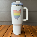 White Ohio Pride Tumbler