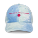 Trans Rights Are Human Rights Tie-Dye Hat | LGBTQ Pride Cap | Queerencia