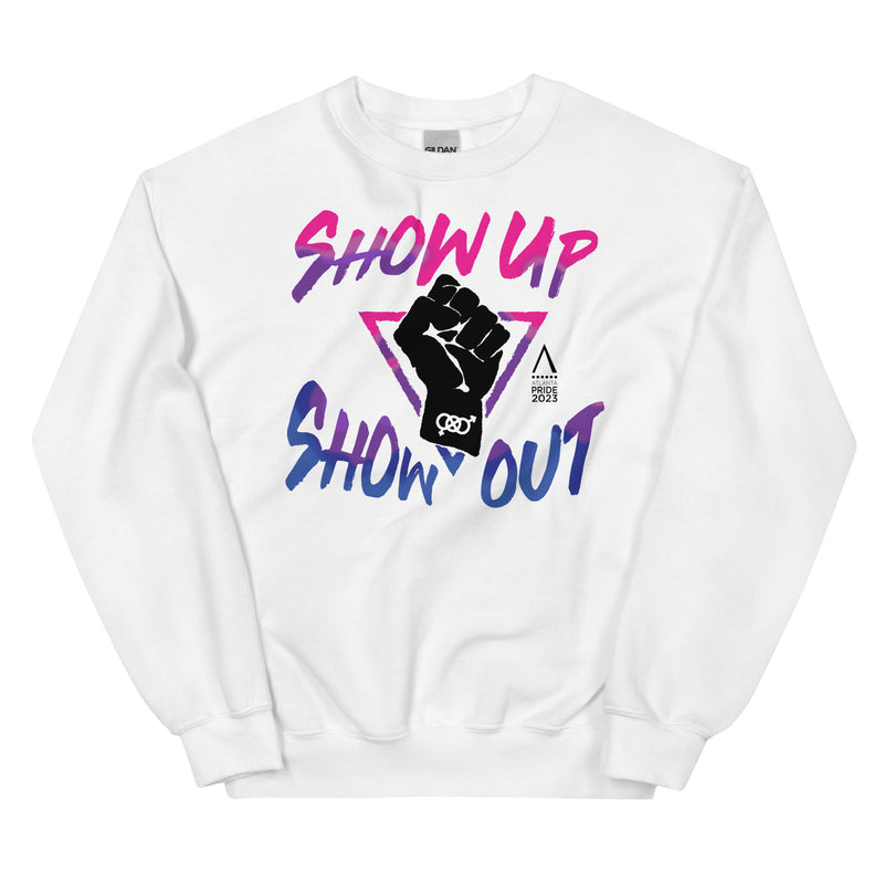 Bisexual Show Up Show Out ATL Pride 2023 Crewneck