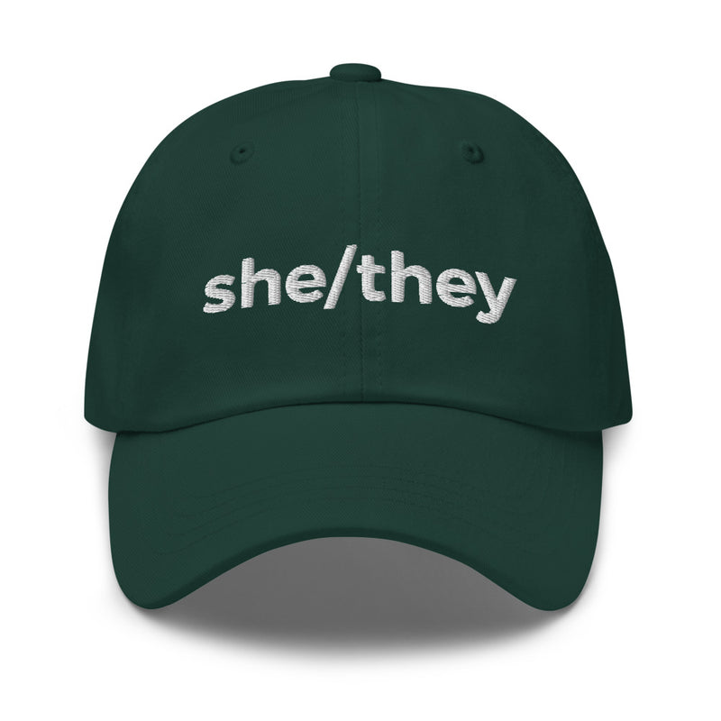 she/they Pronoun Hat