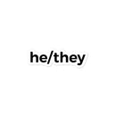 he/they Sticker