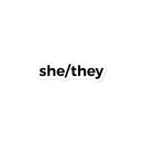 she/they Sticker