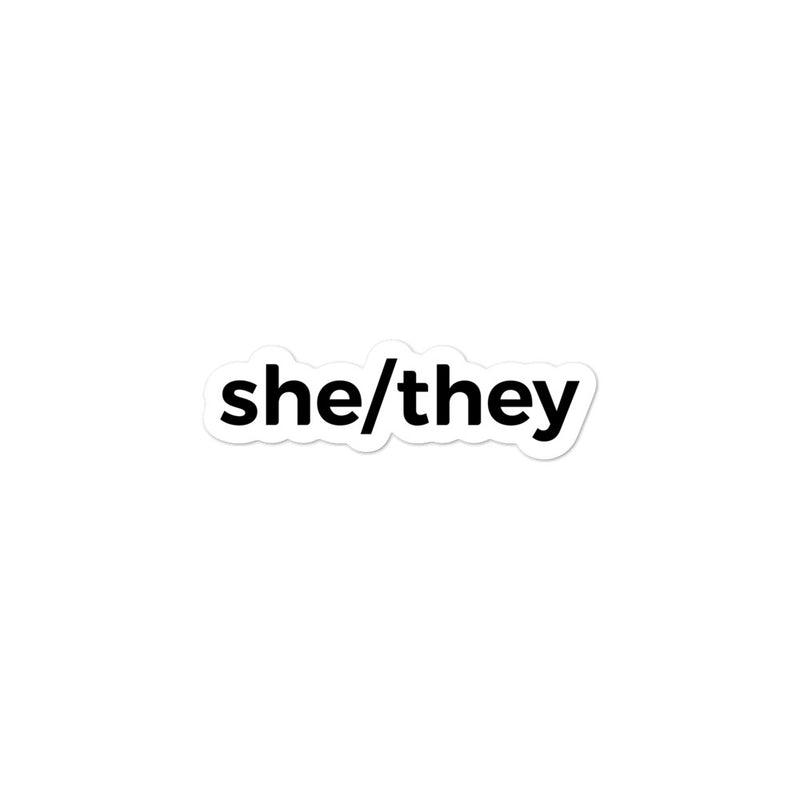 she/they Sticker