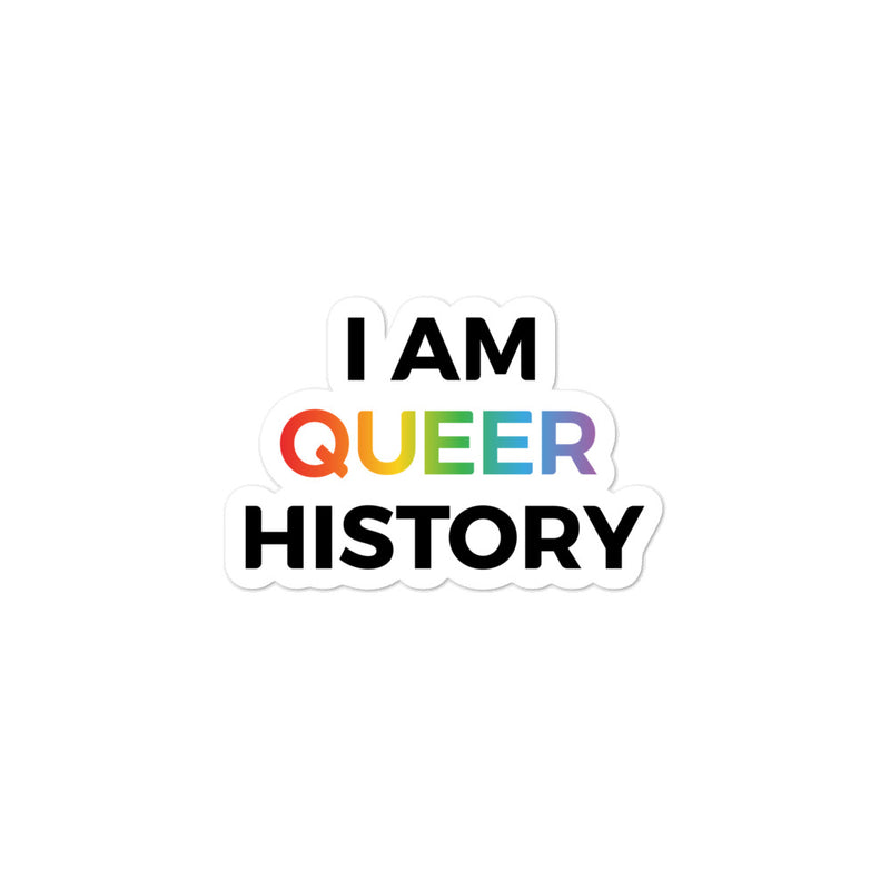 I Am Queer History Sticker