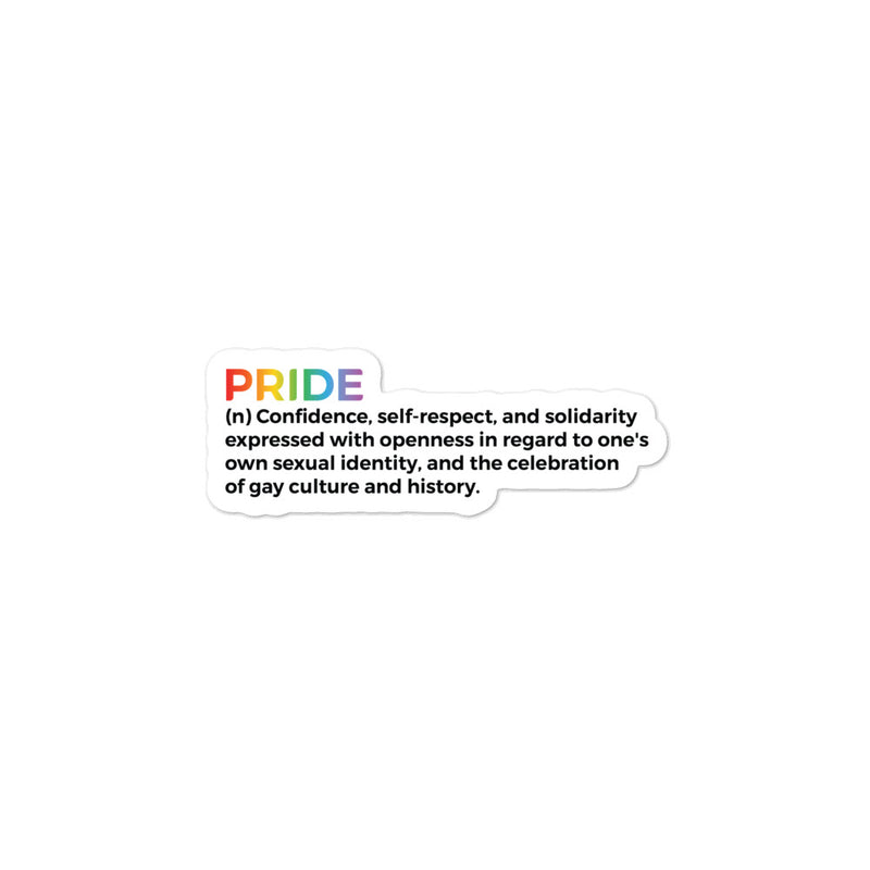 Pride Definition sticker