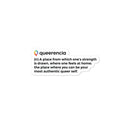 Queerencia Definition sticker