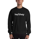 he/they Pronoun Crewneck