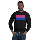 Bisexual Flag Crewneck in Black