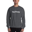 he/they Pronoun Crewneck