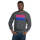Bisexual Flag Crewneck in Dark Heather