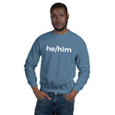 he/him Pronoun Crewneck