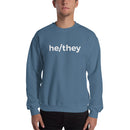 he/they Pronoun Crewneck