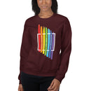 Acceptance Has No Boundaries Crewneck in Maroon