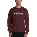 he/they Pronoun Crewneck