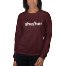 she/her Pronoun Crewneck