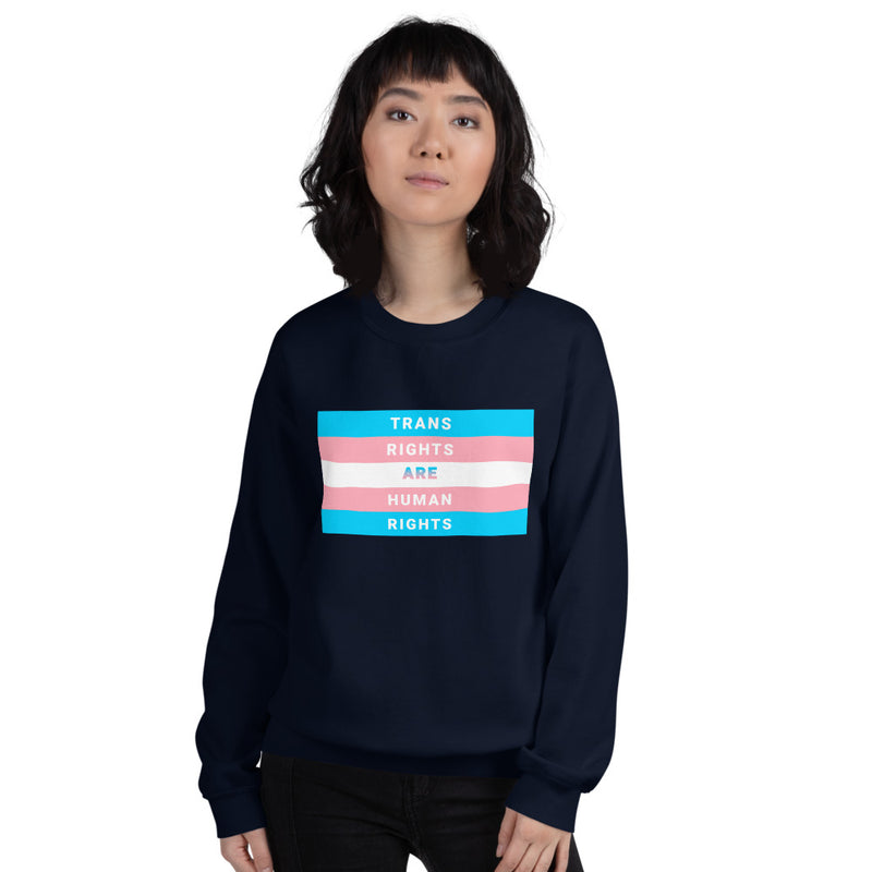 Trans Rights Are human Rights Crewneck