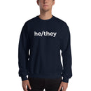 he/they Pronoun Crewneck