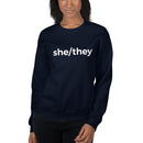 she/they Pronoun Crewneck