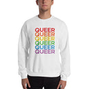 Queer Stacked Rainbow Crewneck
