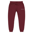 Bottom embroidered Joggers in Maroon