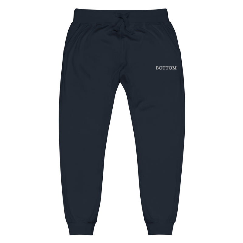 Bottom embroidered Joggers in Navy