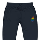 Rainbow peace sign embroidered Joggers