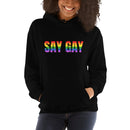 Say Gay Rainbow Hoodie