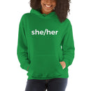 she/her Pronoun Hoodie
