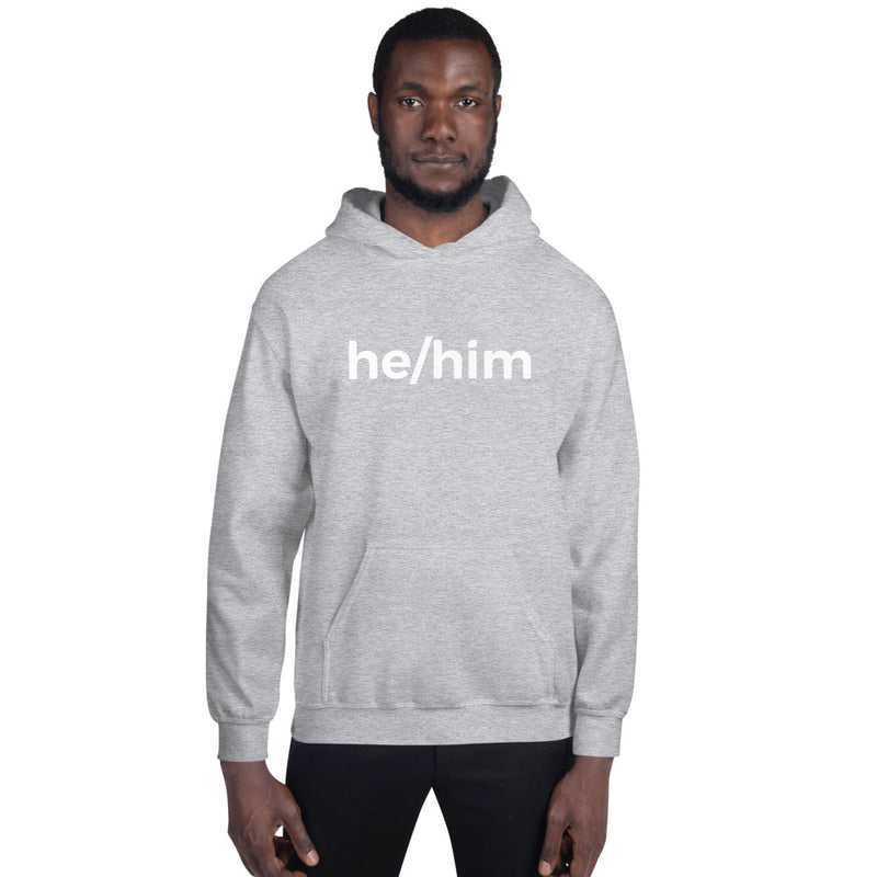 he/him Pronoun Hoodie