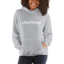 she/they Pronoun Hoodie