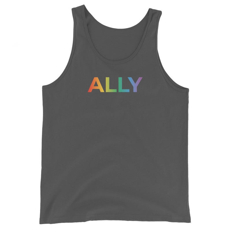 Ally Rainbow Fade Tank Top in Asphalt