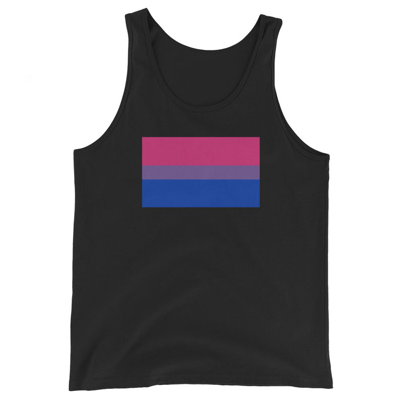 Bisexual Flag Tank Top in Black