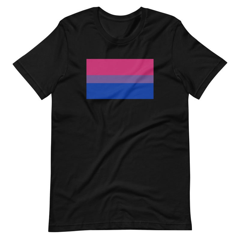 Bisexual Flag T-Shirt in Black