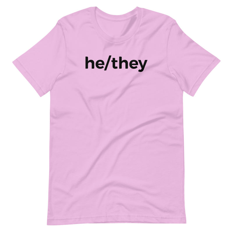 he/they Pronoun T-Shirt