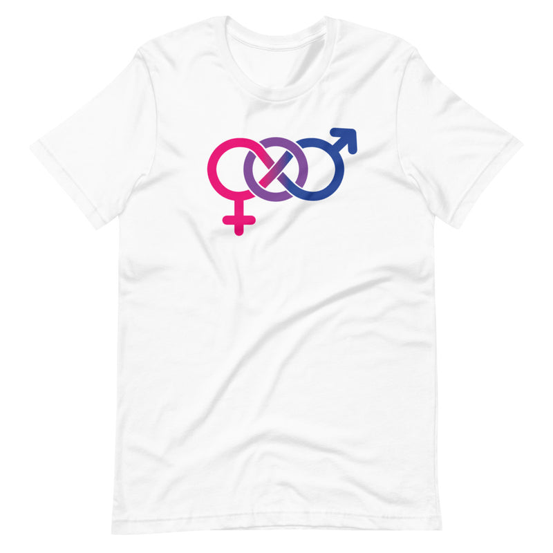 Bisexual Symbol T-shirt in White