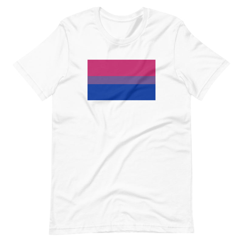 Bisexual Flag T-Shirt in White