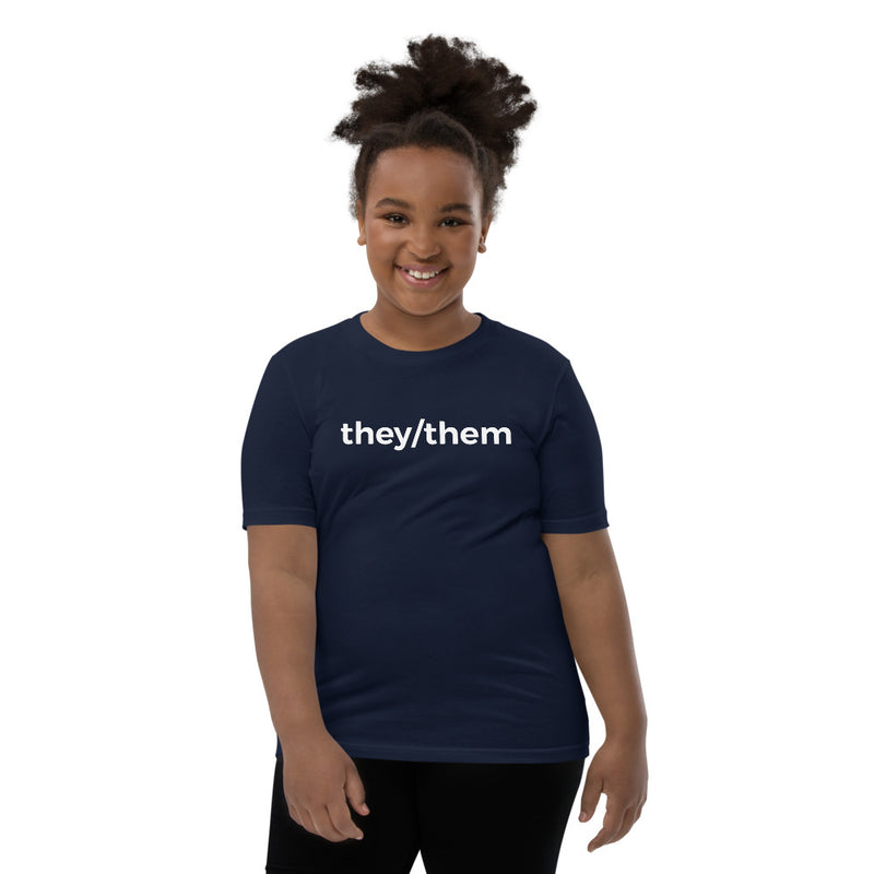 they/them Pronoun Youth T-Shirt